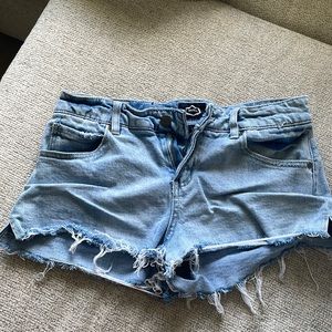 RVCA cutoff denim shorts